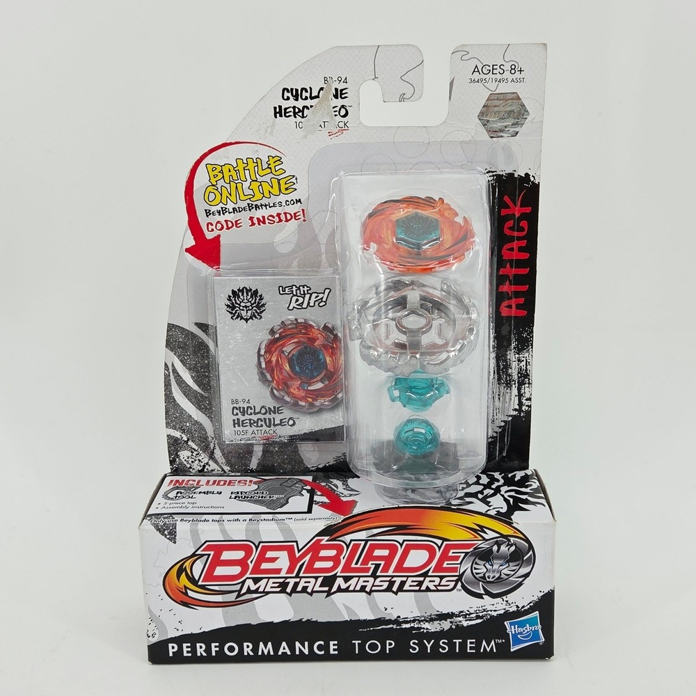 Hasbro Beyblade Metal Masters Cyclone Herculeo BB-94 Attack Performance Top NIB